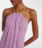 ViX Paula Hermanny Cloe beaded cotton beach cover-up