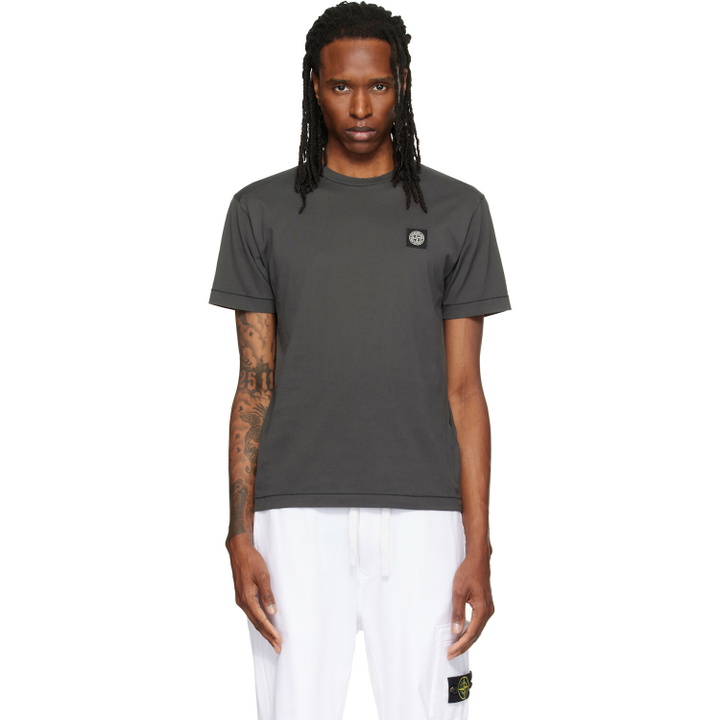 Photo: Stone Island Gray 2100027 60/2 Cotton Jersey T-shirt