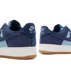 Nike Air Force 1 '07 Sneaker in Navy/White/Brown