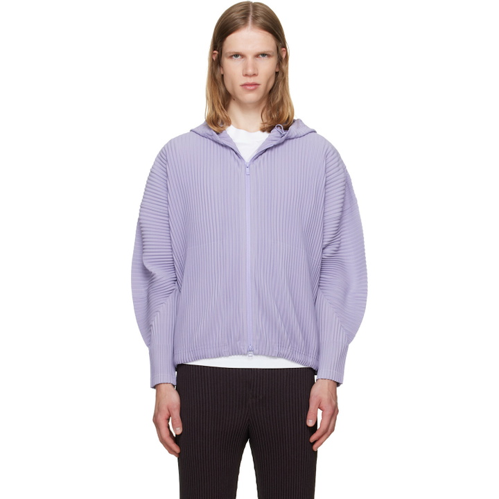 Photo: HOMME PLISSÉ ISSEY MIYAKE Purple Monthly Colors July Hoodie