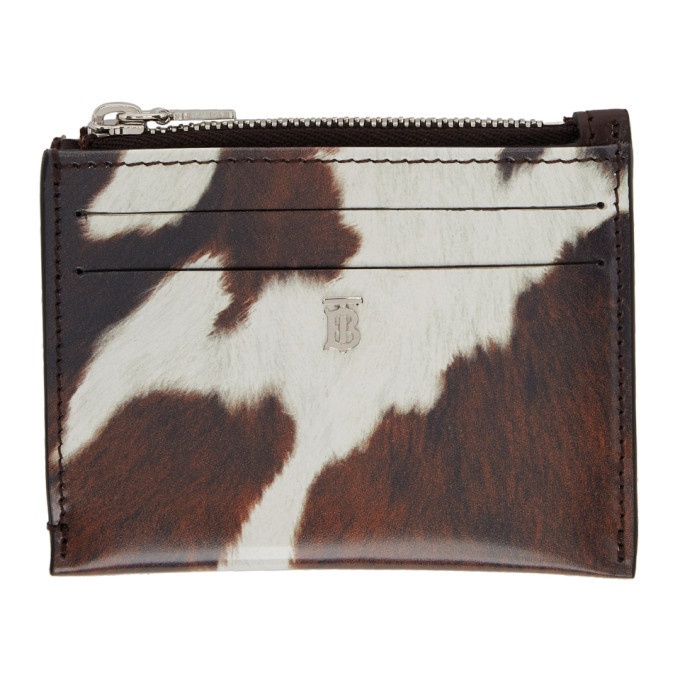 Photo: Burberry Brown and White Cow Simone Card Holder