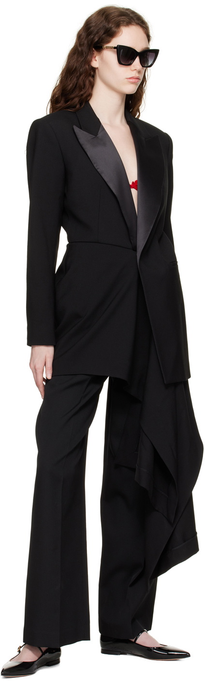 Gianvito Rossi Black Ribbon Jane Ballerina Flats