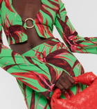 Louisa Ballou Printed cropped cardigan