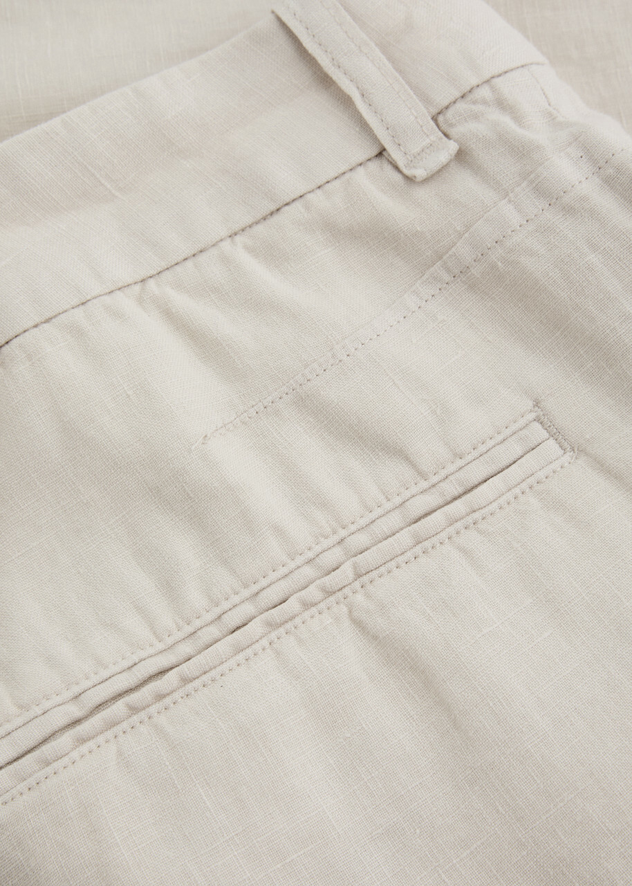 Rag & Bone Elliot Linen Shorts Ecru