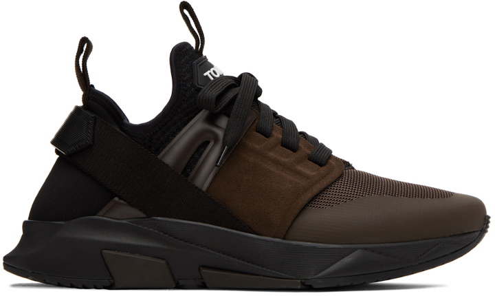 Photo: TOM FORD Brown Jago Sneakers