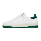 Axel Arigato White and Green Clean 180 Sneakers