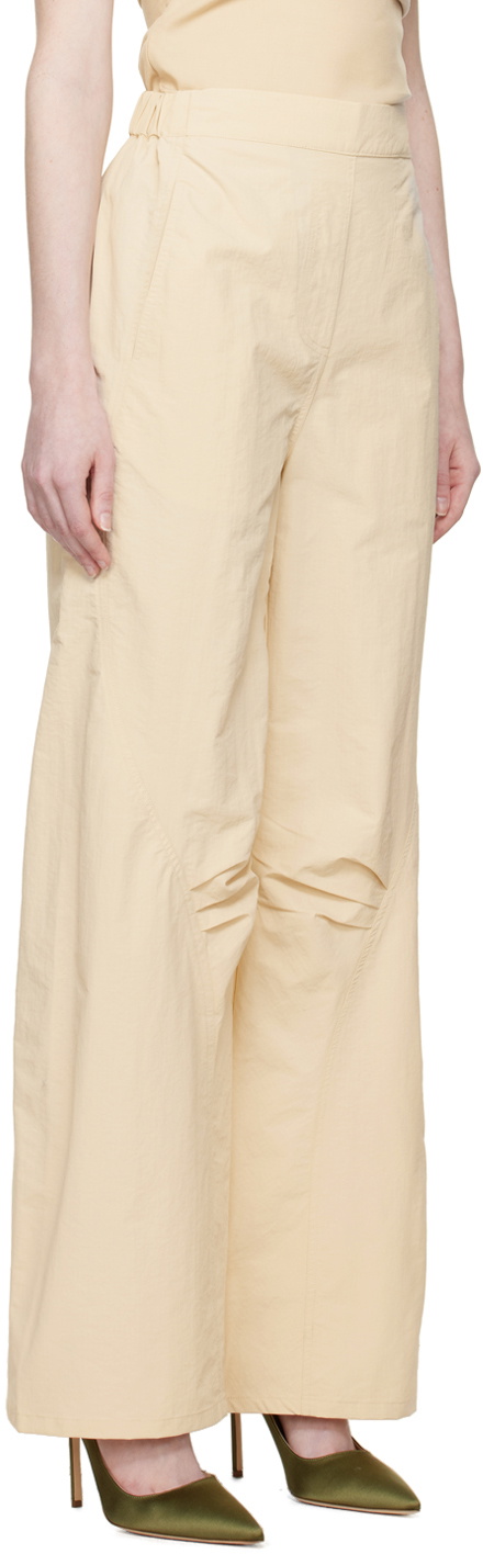 WYNN HAMLYN Beige Elasticized Trousers