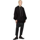 Rick Owens Black Tower Hoodie