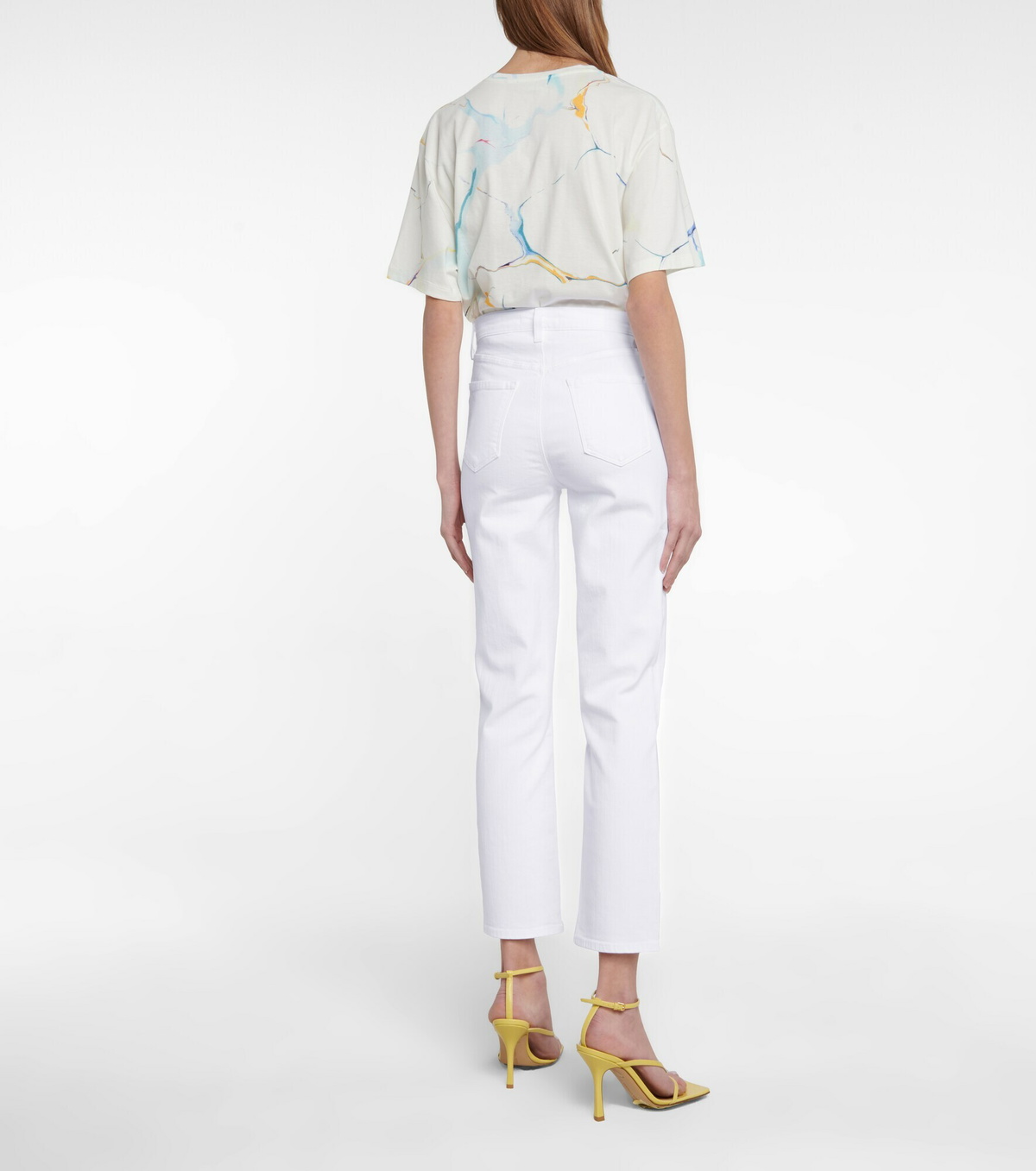 J Brand - Alma high-rise straight jeans