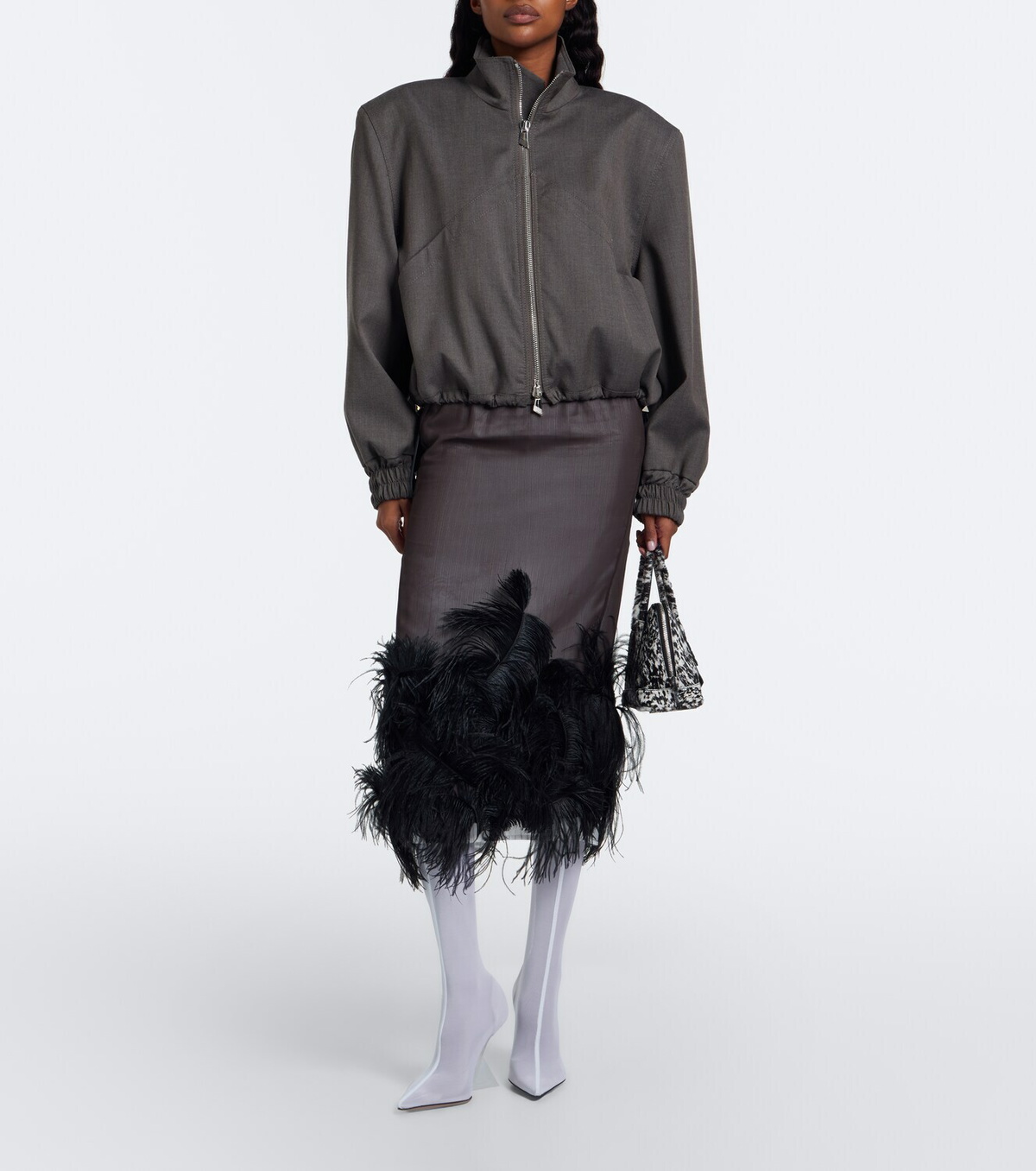The Attico Cheope mesh over-the-knee boots