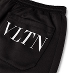 Valentino - Logo-Print Jersey Sweatpants - Men - Black