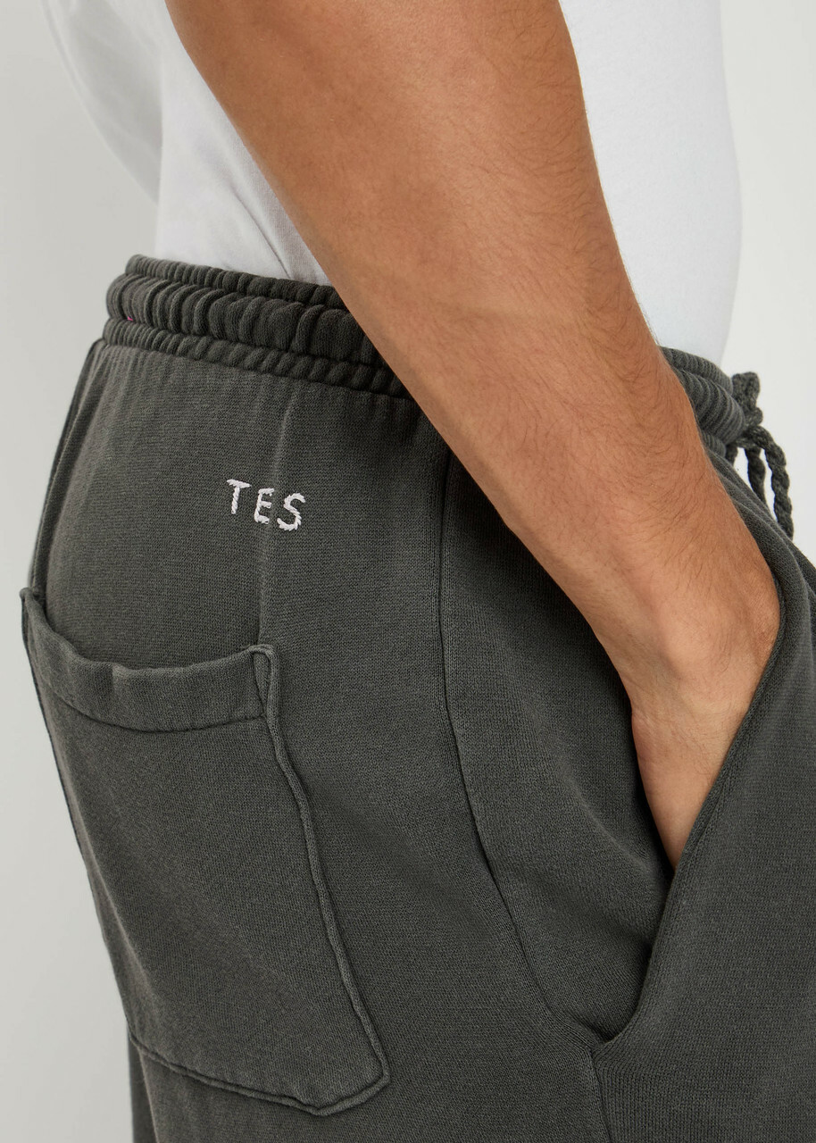 The Elder Statesman Daily Cotton and Cashmere-blend Sweatpants Dark Grey