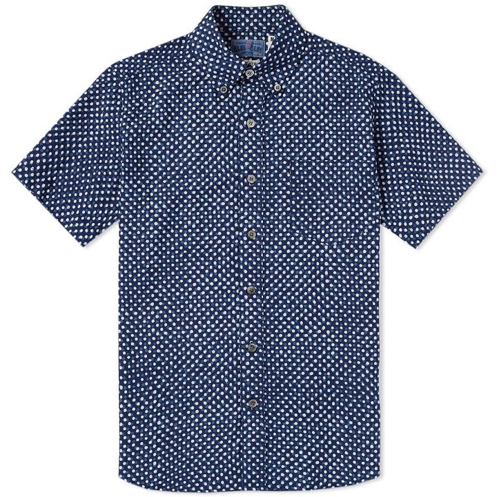 Photo: Blue Blue Japan Short Sleeve Gauze Overlap Dot Shirt