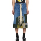 Loewe Blue Ken Price Edition Denim LA Drawstring Shorts