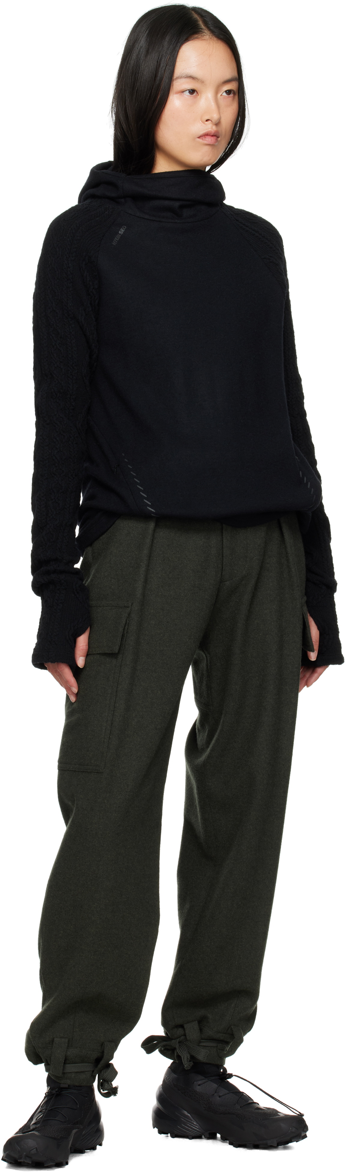HYEIN SEO Khaki Military Wool Trousers