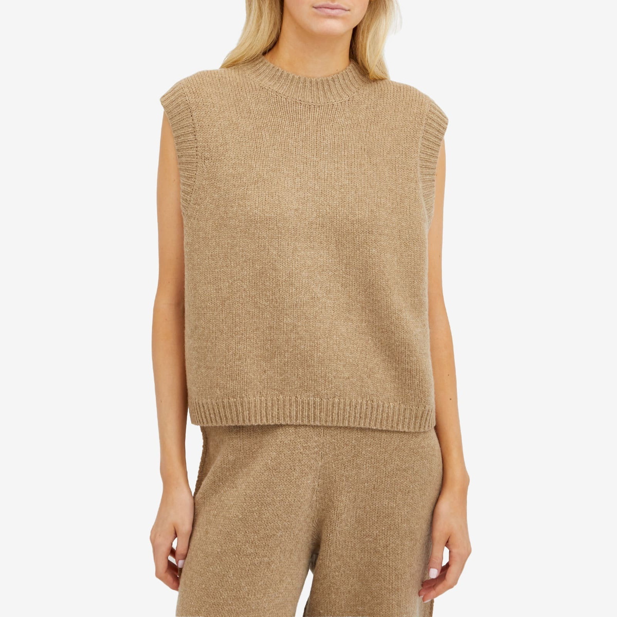 Deiji Studios Women's Knit Vest in Wheat
