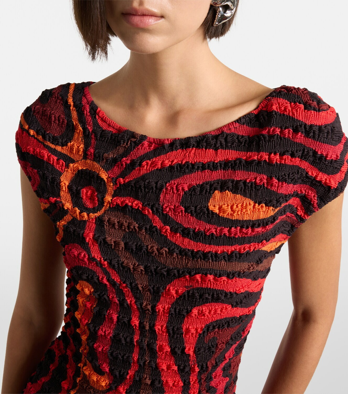 Pucci Marmo smocked minidress