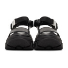 Prada Black Teva Platform Sandals