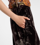 La DoubleJ Floral satin pajama pants