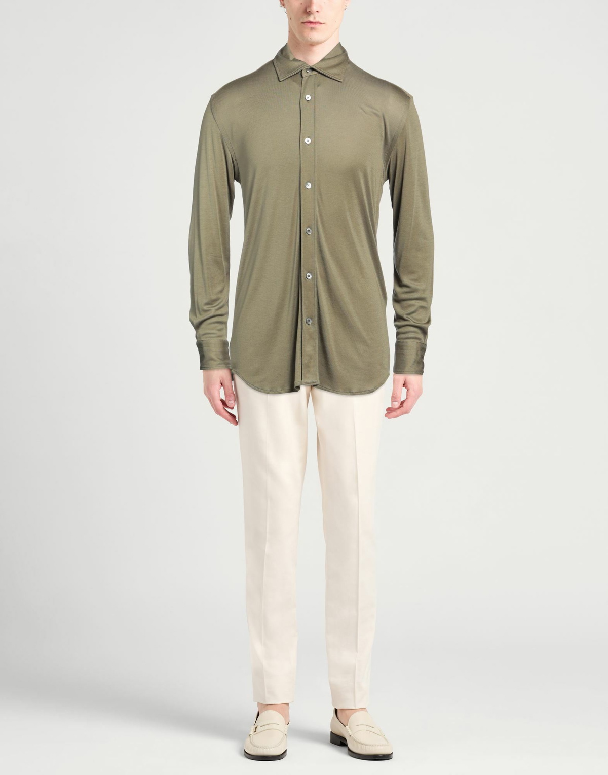 Tom Ford Mens Shirt Military in Green