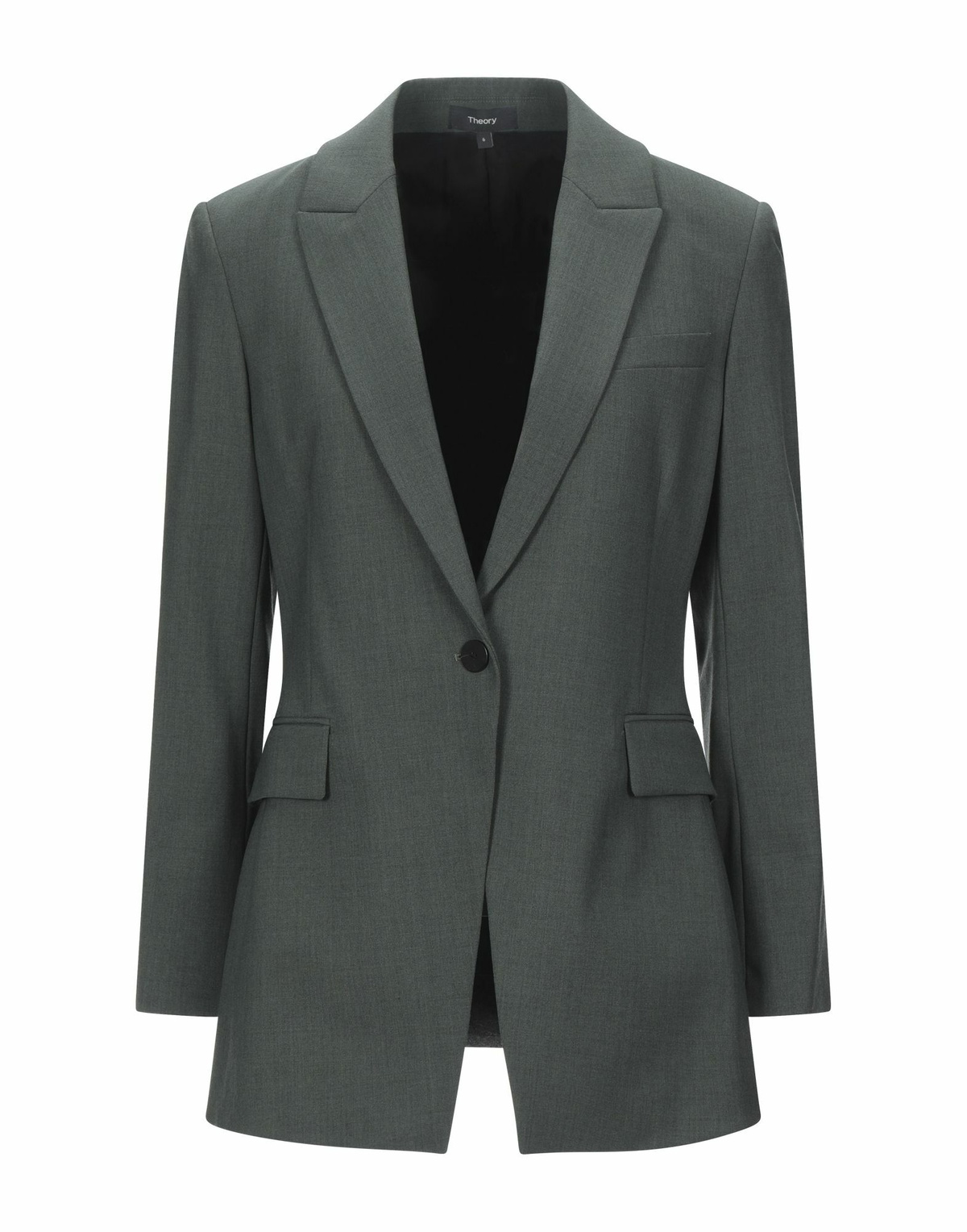Theory Womens Blazer Military in Green
