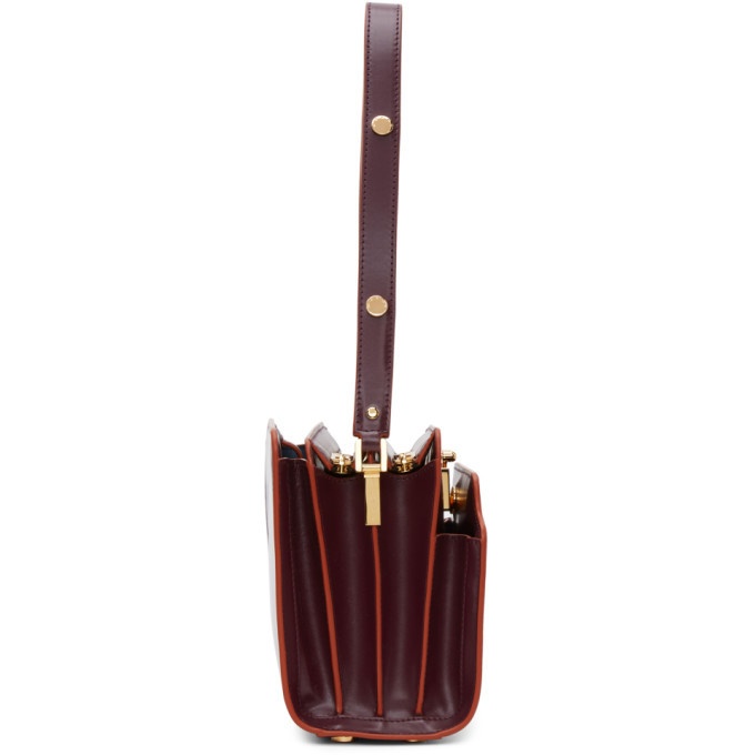 Marni - Trunk Reverse Mini Leather Shoulder Bag