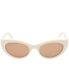 Saint Laurent Sunglasses Women's Saint Laurent SL M115 Sunglasses in Ivory