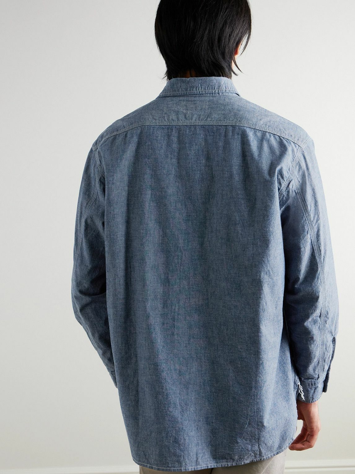 JJEBREEZE Shirt LS SN PLS, Chambray Blue, 3XL, Chambray Blue, 3XL plus
