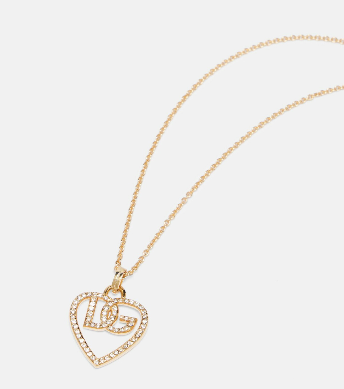 Dolce&Gabbana DG embellished pendant necklace