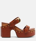 Zimmermann Alight studded leather platform sandals