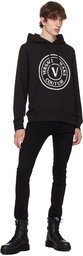 Versace Jeans Couture Black V-Emblem Hoodie