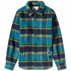 Holubar Men's Horton Check Shirt Jacket in Sky/Yellow