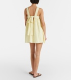 Montce Betsie gingham minidress and scarf set