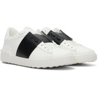 Valentino Garavani White Calfskin Open Sneakers