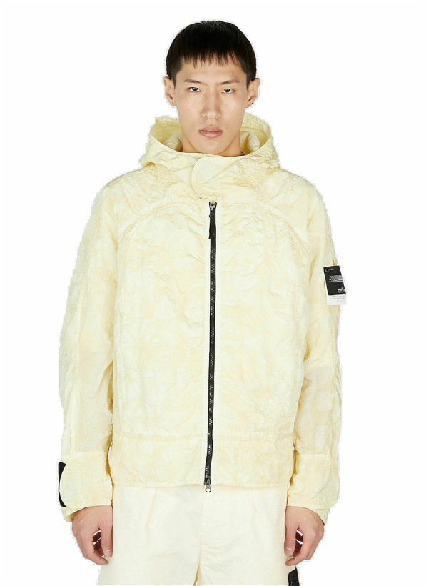 Photo: Stone Island Shadow Project - Crinkled Parka Jacket in Cream