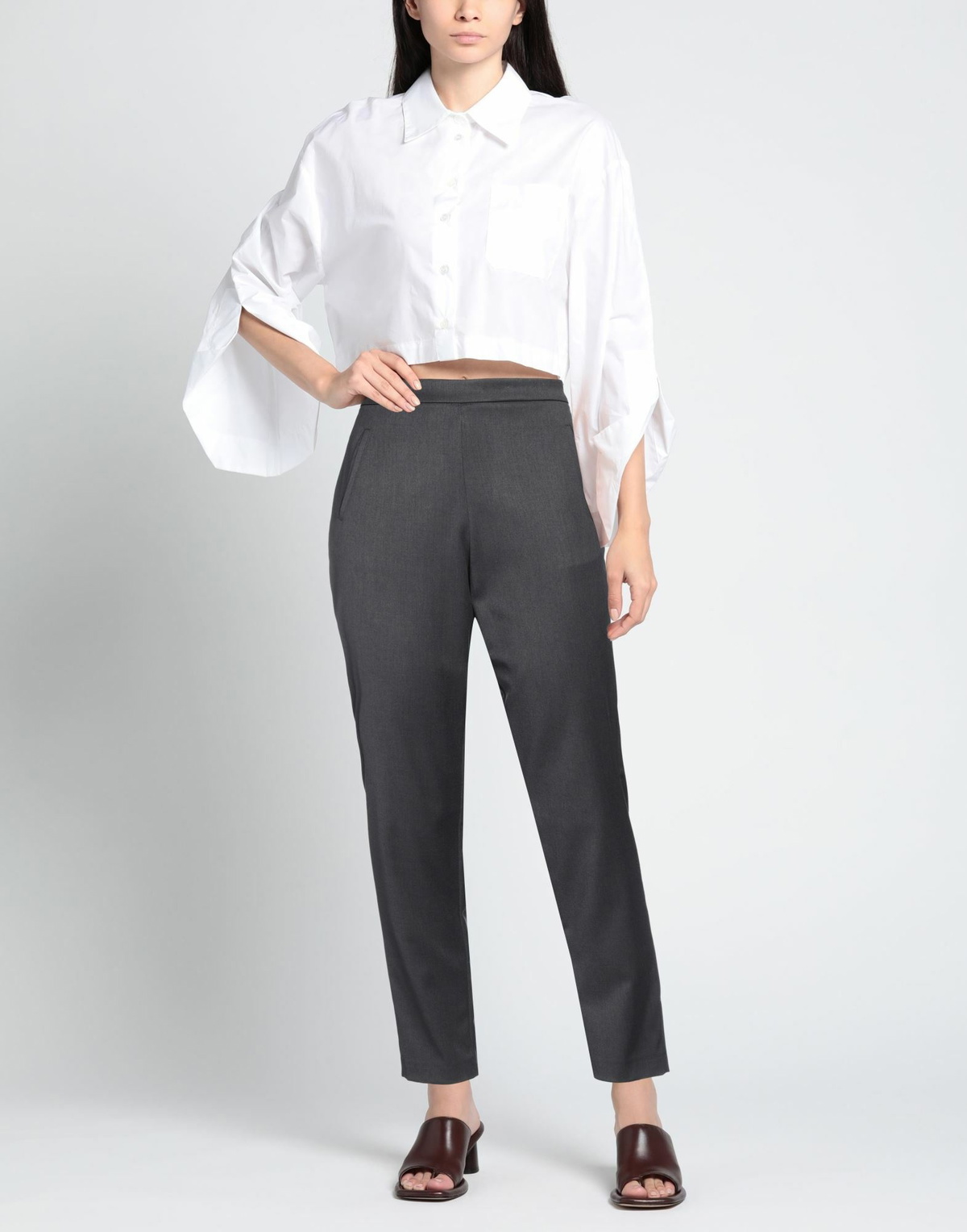 Jijil Womens Pants Charcoal