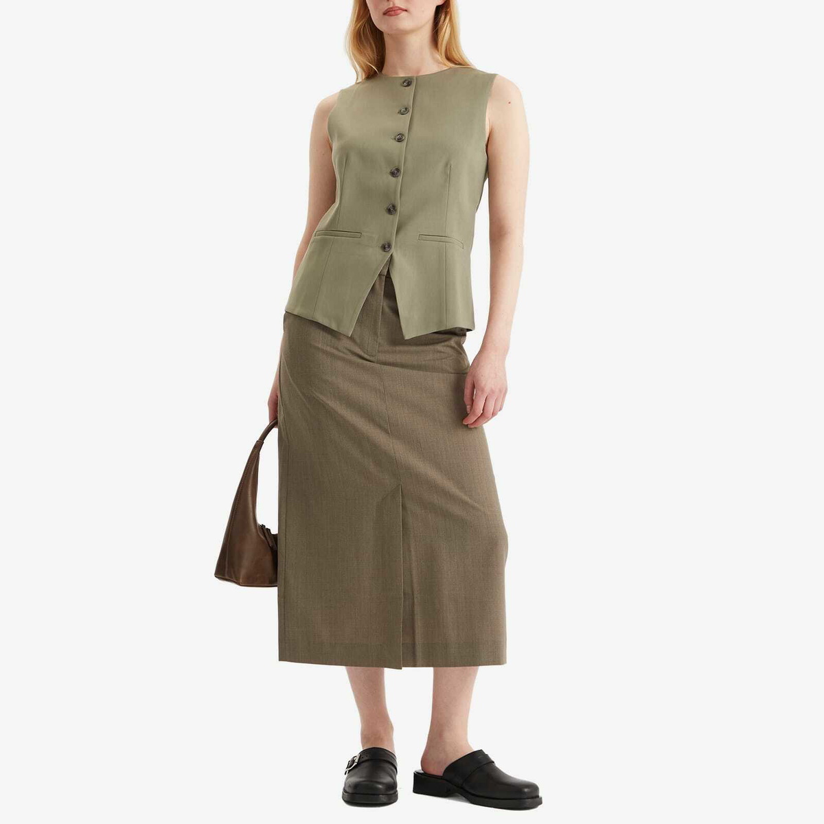 Samsøe Samsøe Women's Saruma Tailored Vest in Vetiver