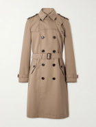 Burberry - Foxfield Silk and Cotton-Blend Faille Trench Coat - Neutrals