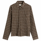 Ronning Men's Japanese Shirt in Brown Check