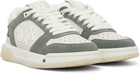 AMIRI Green & Off-White Glitter Classic Low Sneakers