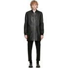 Hugo Black Leather Larki Jacket