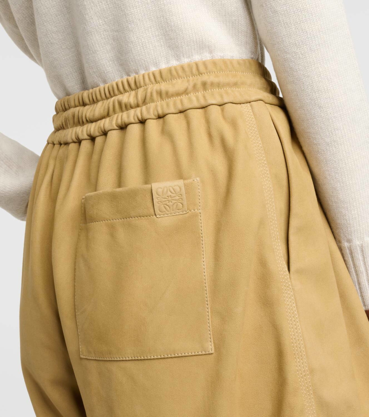 MID-RISE SUEDE SHORT main image 1