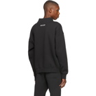 Essentials Black Logo Mock Neck Sweatshirt