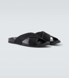 Manolo Blahnik Chiltern suede slides
