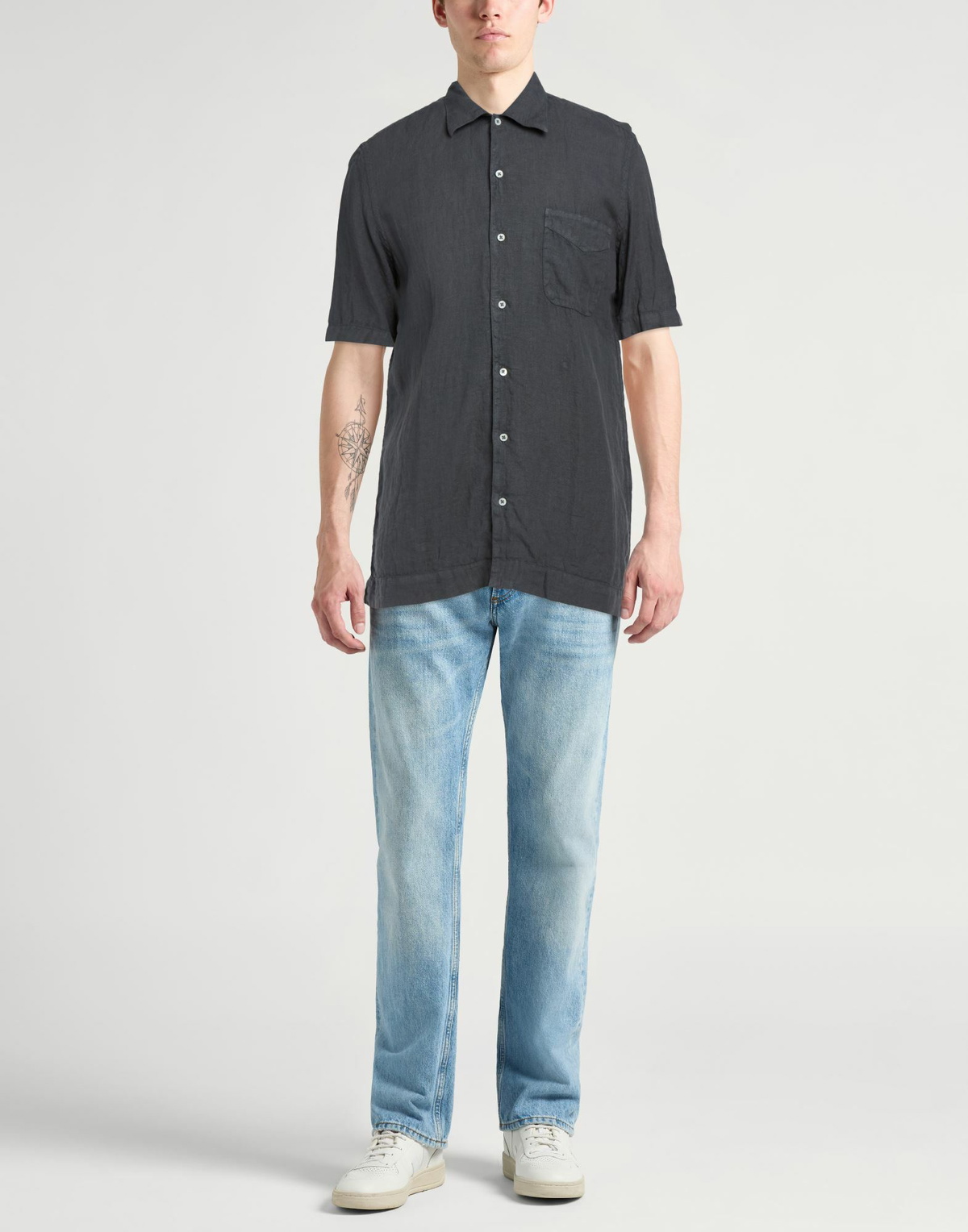 Massimo Alba Mens Shirt Lead