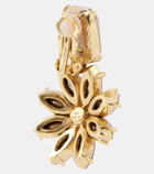 Oscar de la Renta Daisy embellished drop earrings