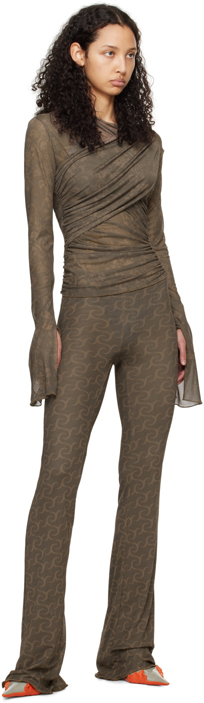 Jade Cropper Khaki Reversible Trousers