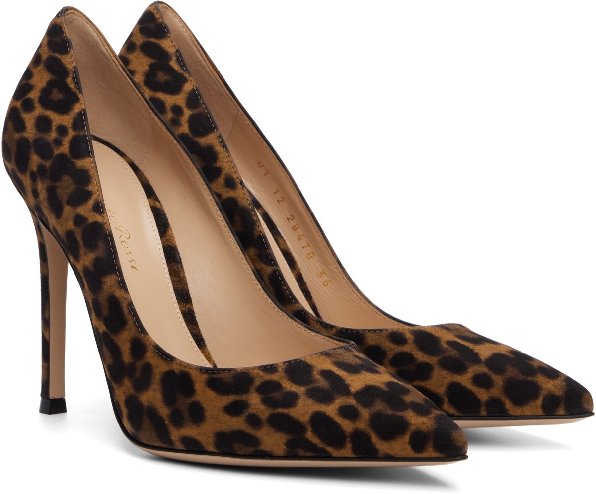 Gianvito Rossi Brown Gianvito 105 Heels