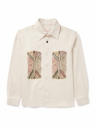 Kardo - Luis Embroidered Denim Overshirt - Neutrals