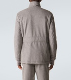 Brunello Cucinelli Belted wool ski jacket